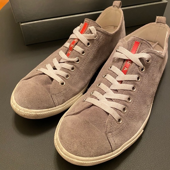 Prada suede low tops sneakers - Picture 2 of 9